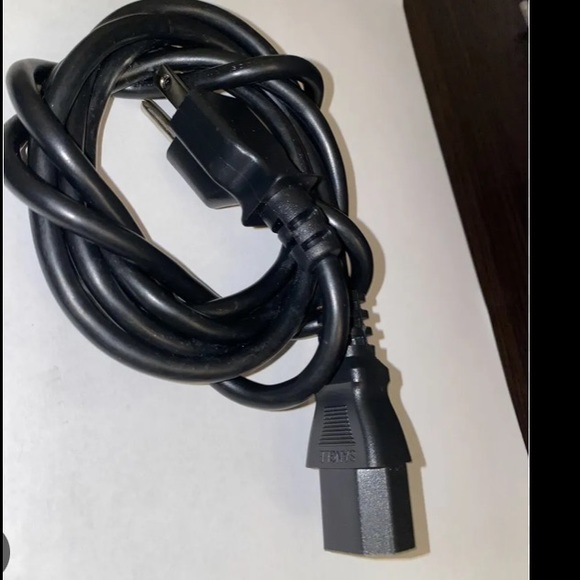 3 Prong Computer Monitor TV Replacement Power Cord 5 Foot Black - Picture 4 of 6